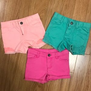 Lot of 3 size 2T Carter’s Shorts
